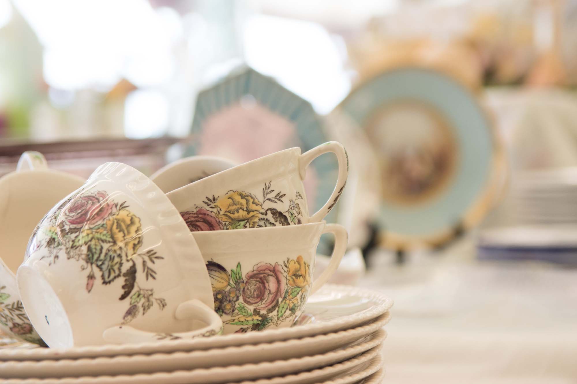 The modern cup and saucer in store at Myers, FL