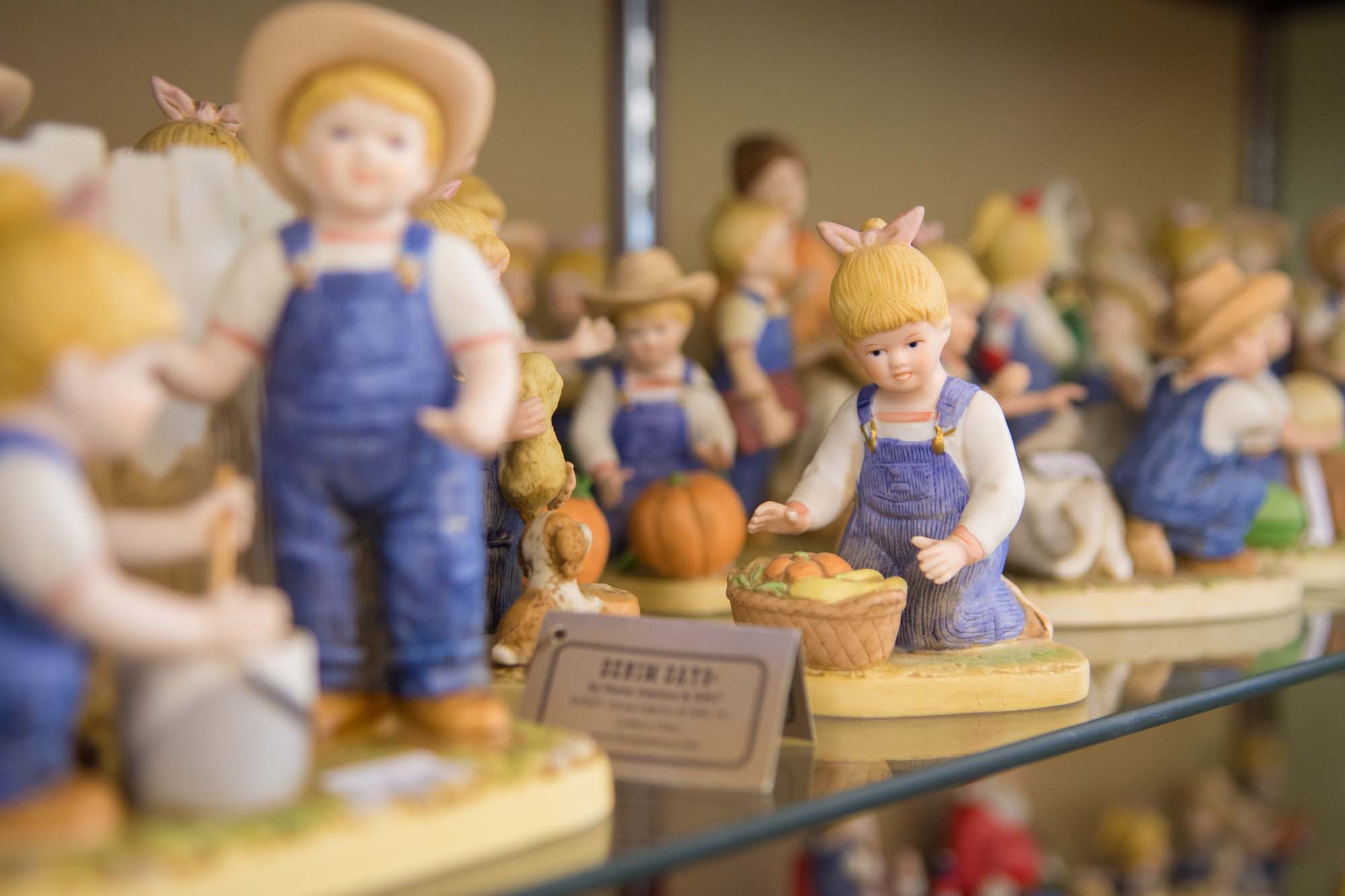 A photo of figurines at the Community Thrift Store