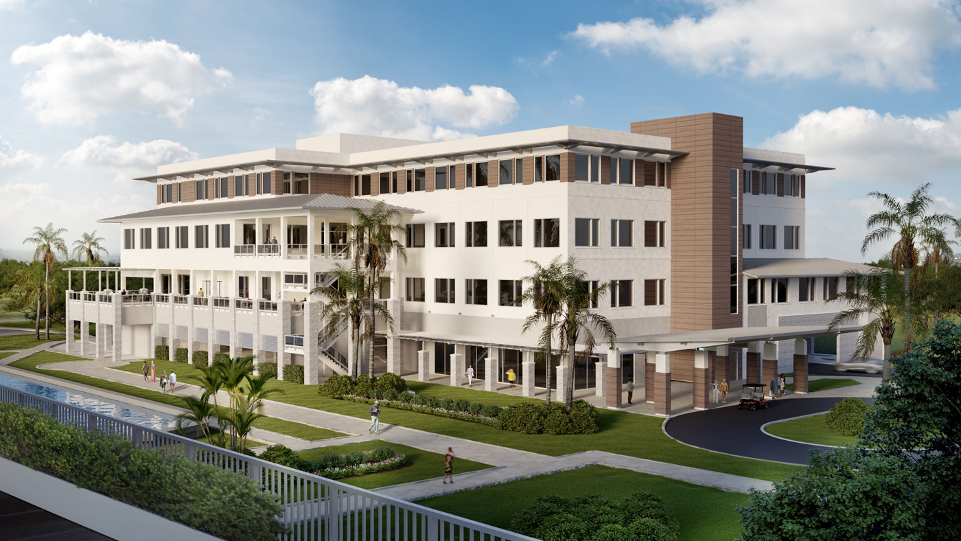 Island Commons Exterior Rendering