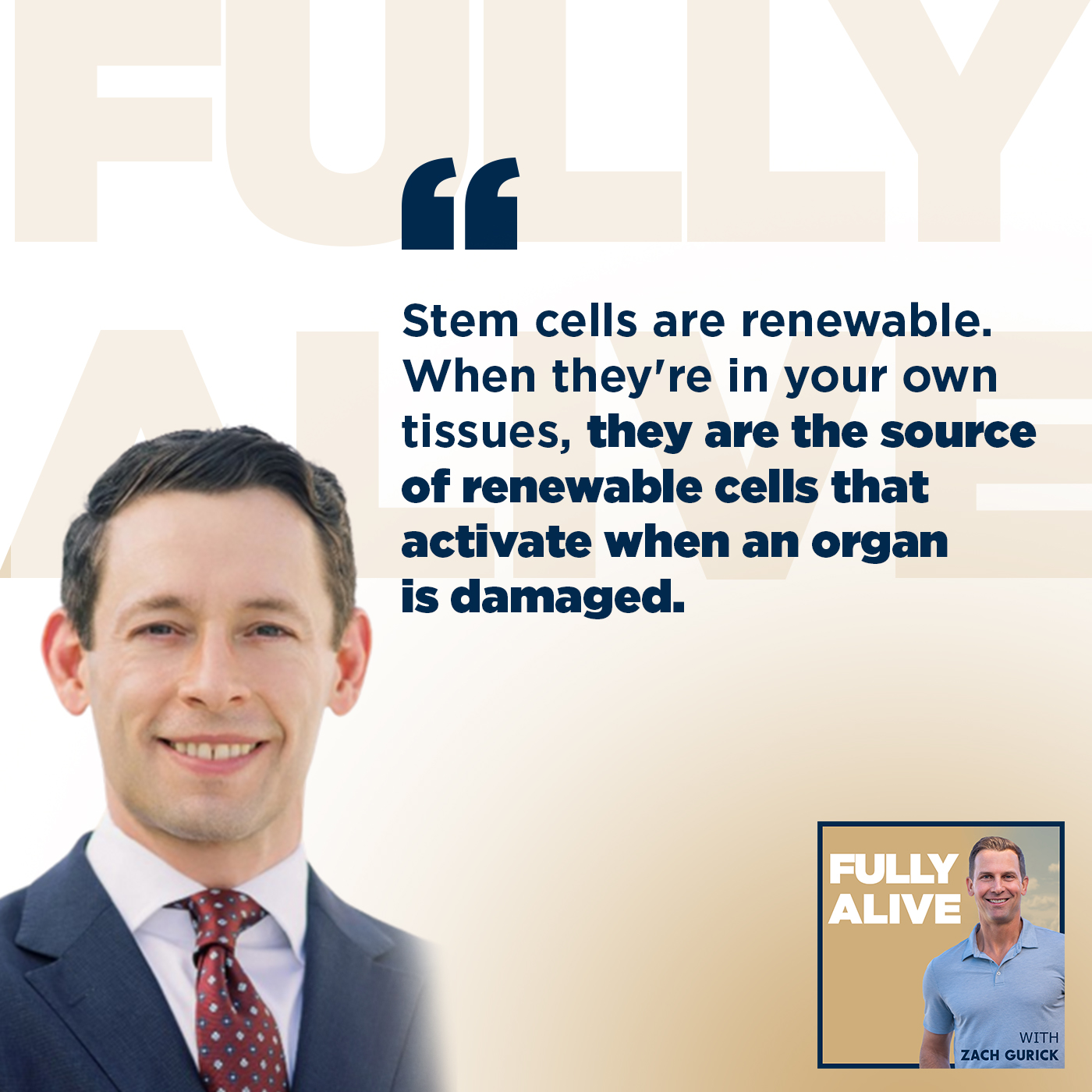 Fully Alive: Unlocking the secrets to your healthier, happier, longer life - Zach Gurick | Dr. Dallas Kingsbury | Regenerative Medicine