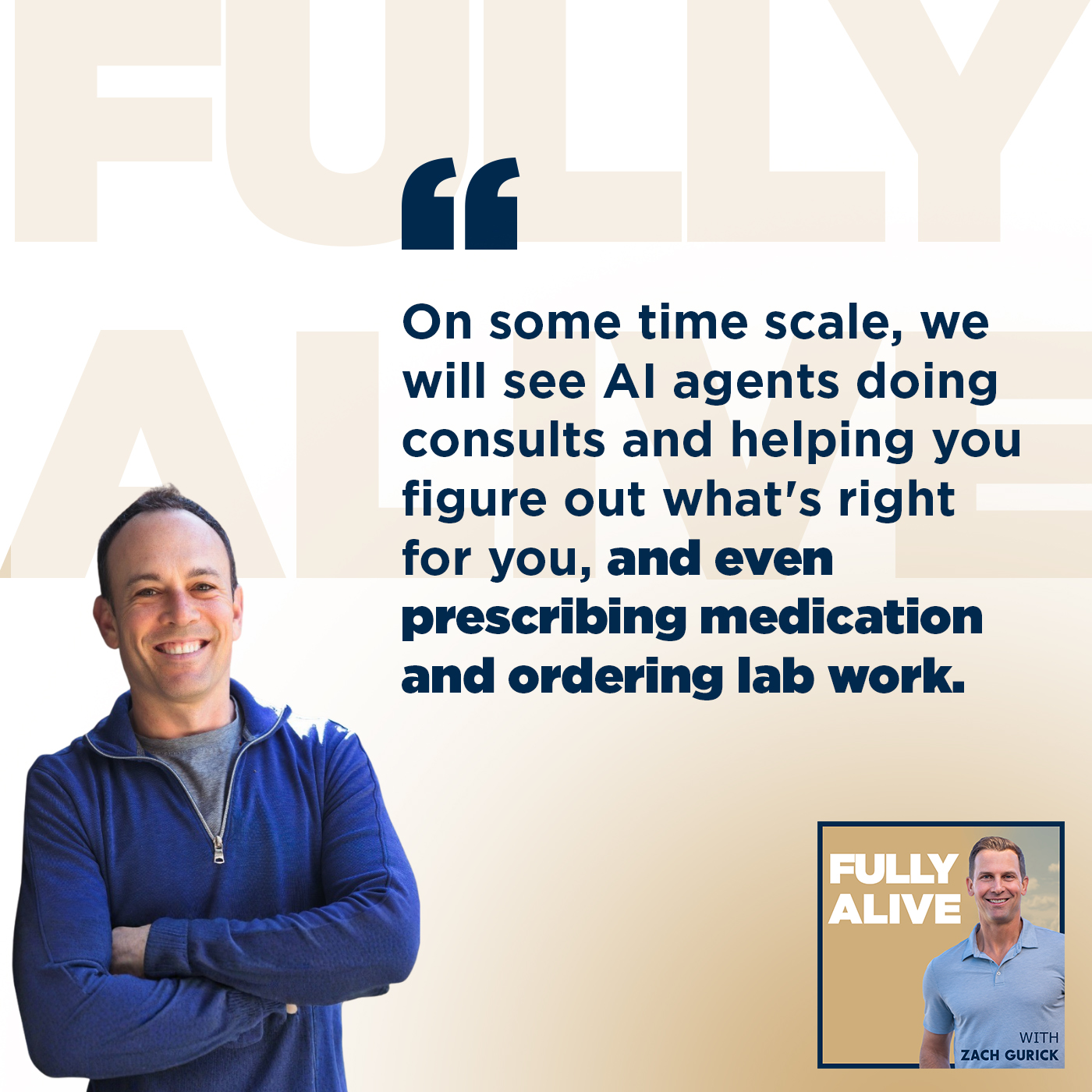Fully Alive: Unlocking the secrets to your healthier, happier, longer life - Zach Gurick | Jesse Levey And Hunter Ziesing | AI-Empowered Medicine