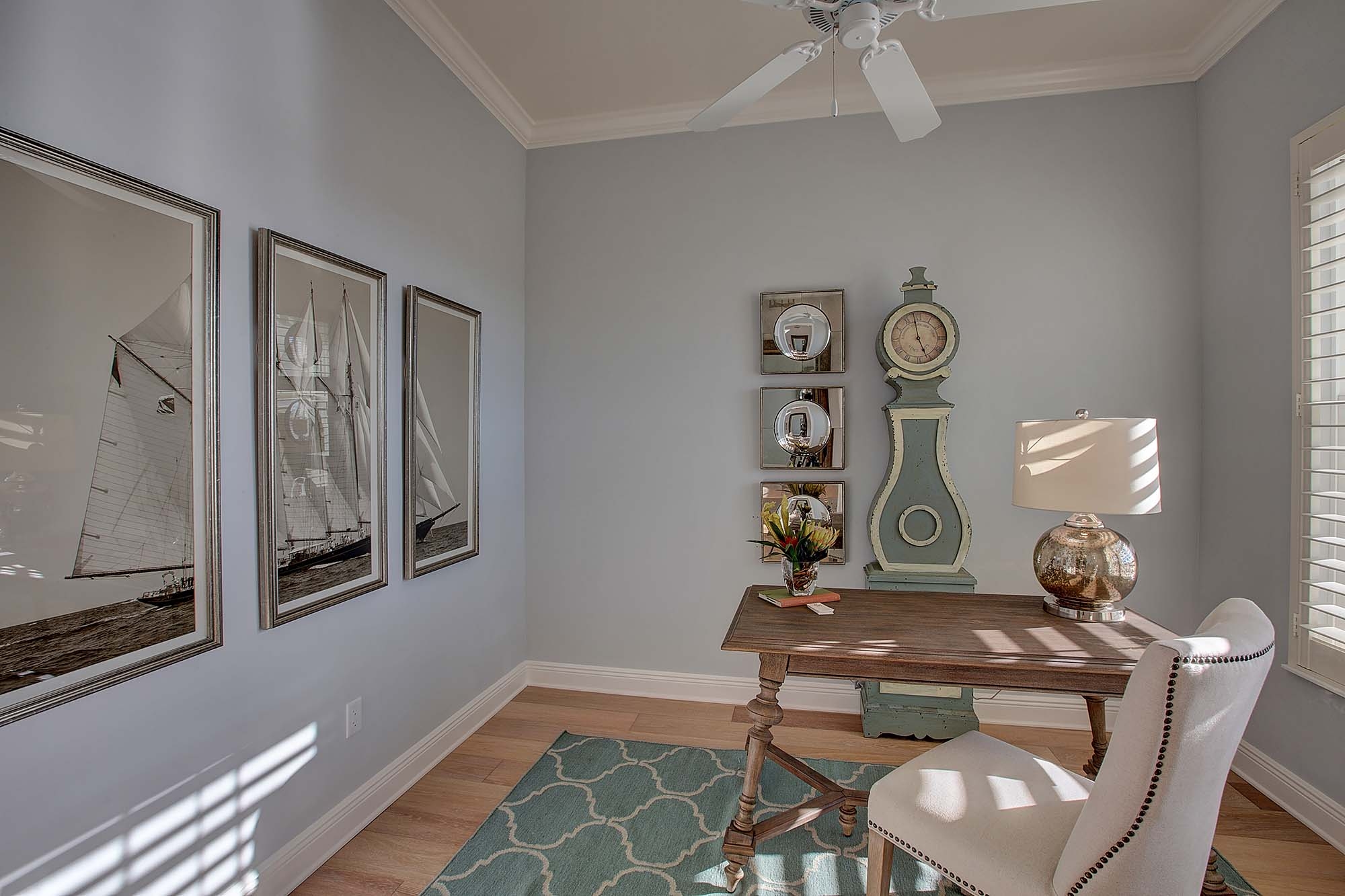 The office in the Captiva Model Home at Shell Point Retirement Community