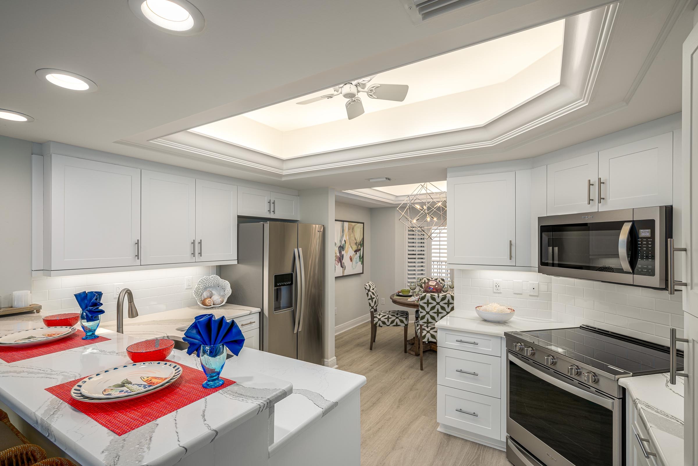 Picture of kitchen in the Egret model home