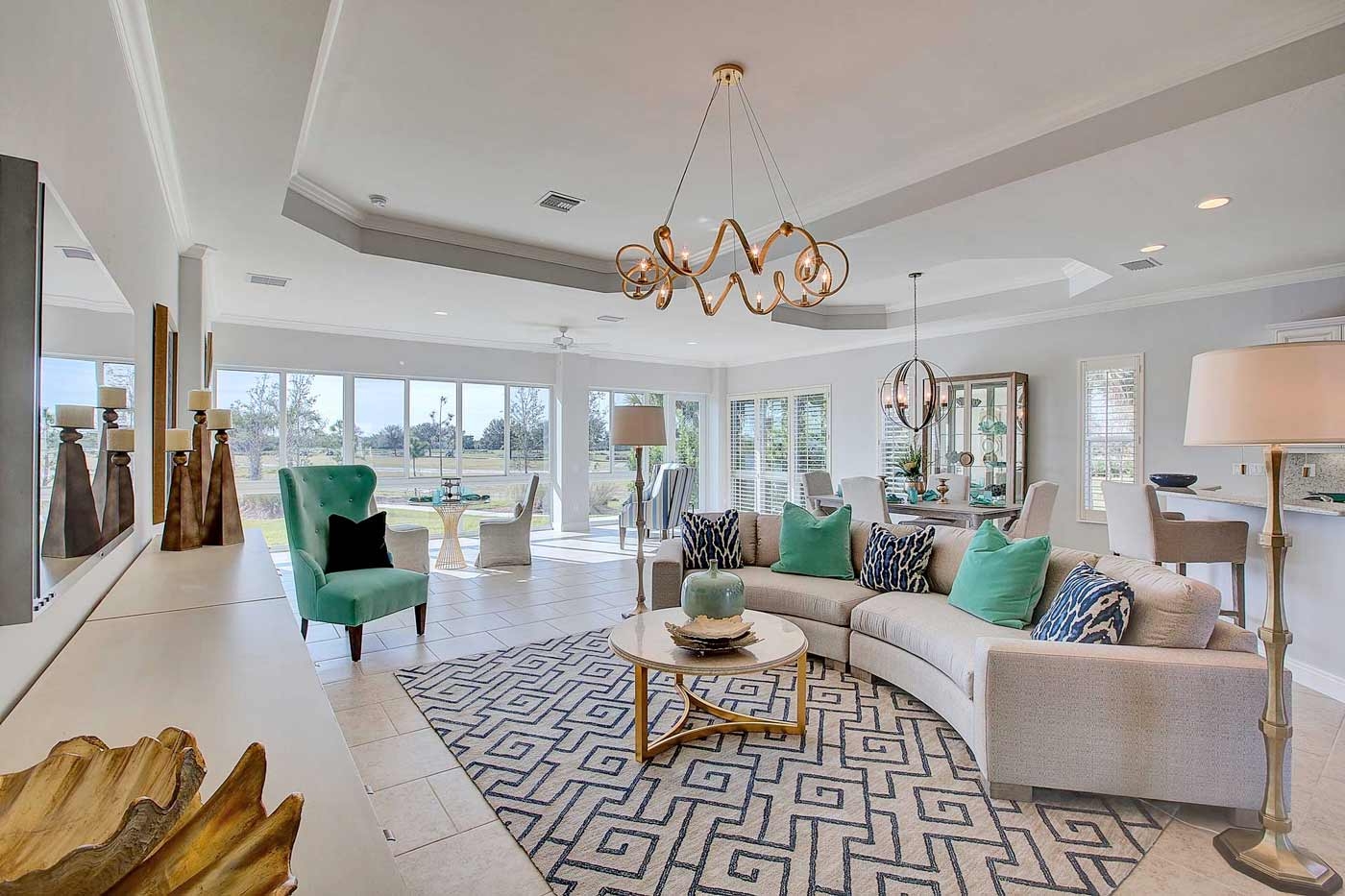 Picture of the Great Room in an Estuary Villa